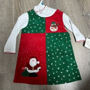 Rare Editions Christmas Corduroy Dress